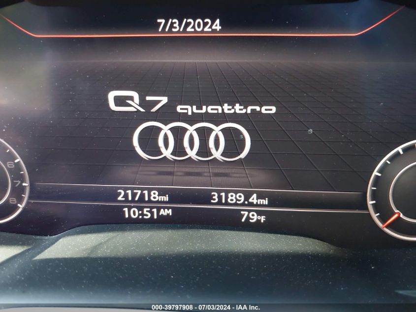 2019 Audi Q7 55 Premium/55 Se Premium VIN: WA1LAAF73KD017353 Lot: 39797908