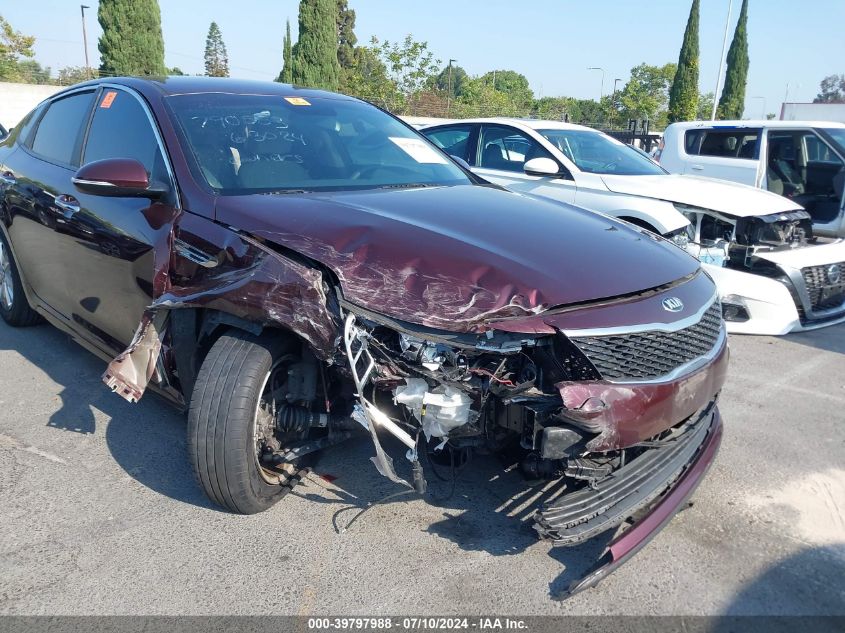 2016 Kia Optima Lx VIN: 5XXGT4L34GG035961 Lot: 39797988