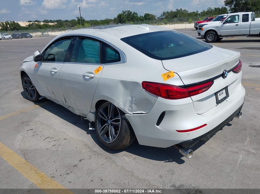 2022 BMW 228 Gran Coupe I Sdrive VIN: WBA53AK06N7K11523 Lot: 39798002