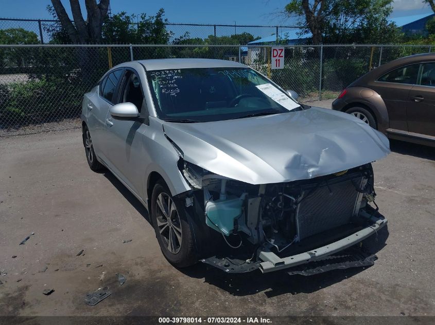 2021 Nissan Sentra Sv Xtronic Cvt VIN: 3N1AB8CV9MY261758 Lot: 39798014