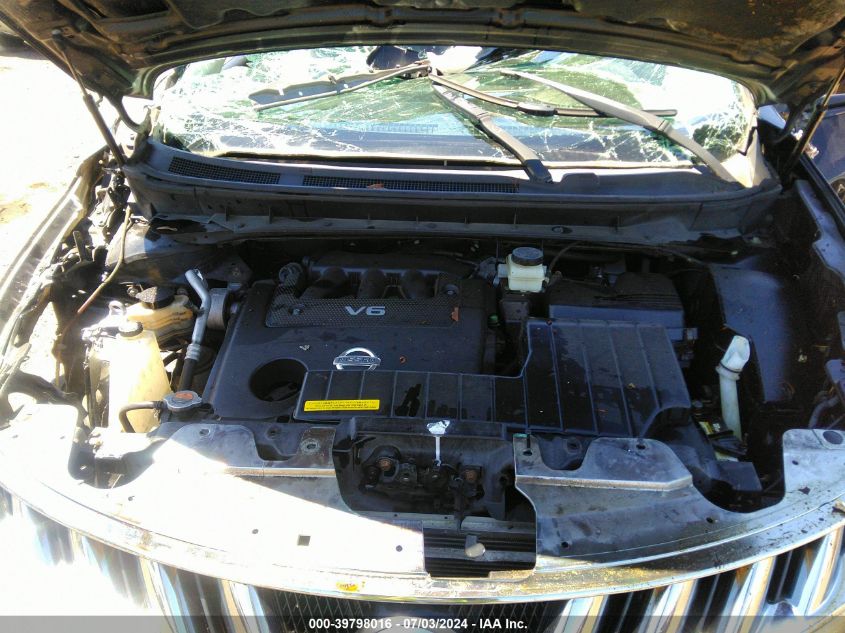 2009 Nissan Murano Sl VIN: JN8AZ18W29W114587 Lot: 39798016