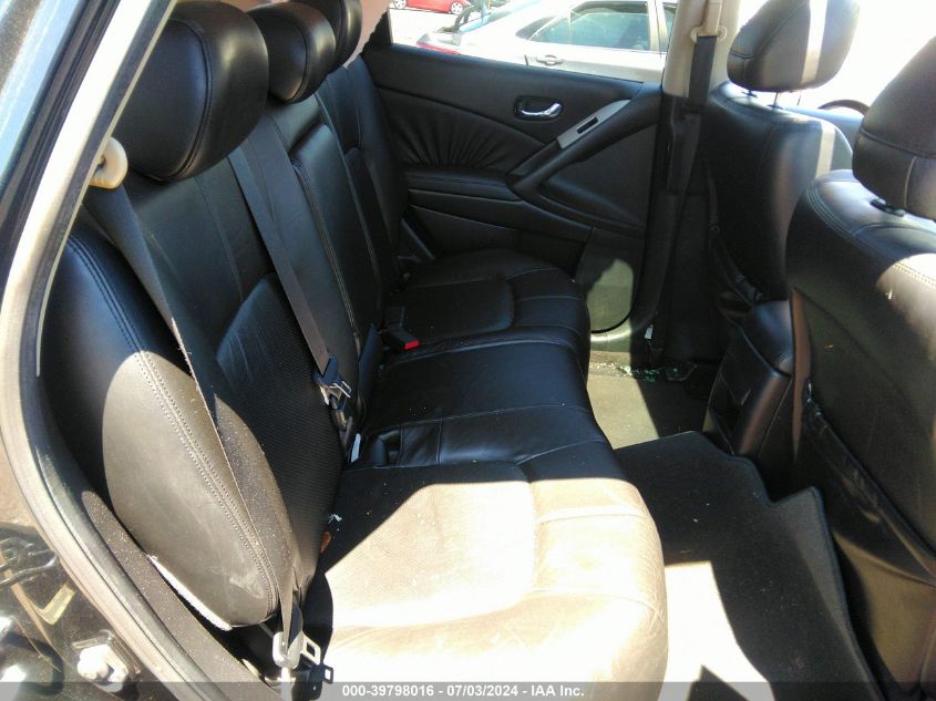 2009 Nissan Murano Sl VIN: JN8AZ18W29W114587 Lot: 39798016