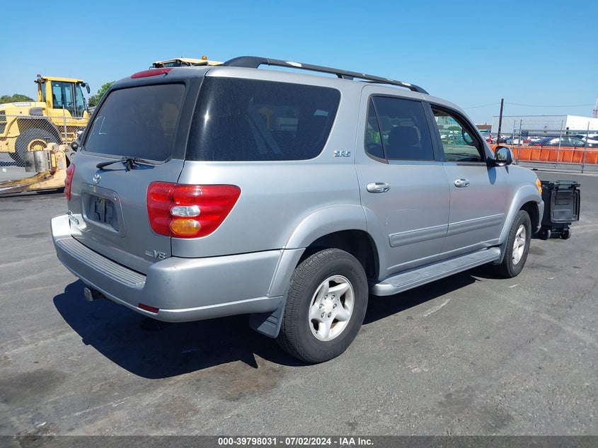 2002 Toyota Sequoia Sr5 V8 VIN: 5TDZT34A72S076544 Lot: 39798031
