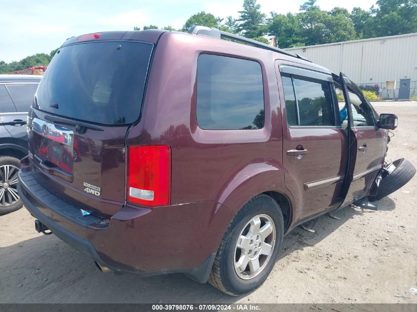 2011 Honda Pilot Touring VIN: 5FNYF4H93BB019318 Lot: 39798076