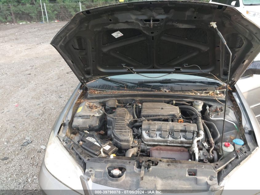 2004 Honda Civic Lx VIN: 1HGES16514L019610 Lot: 39798078