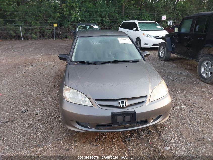 2004 Honda Civic Lx VIN: 1HGES16514L019610 Lot: 39798078