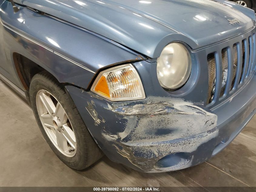 2007 Jeep Compass Sport VIN: 1J8FT47W37D105629 Lot: 39798092