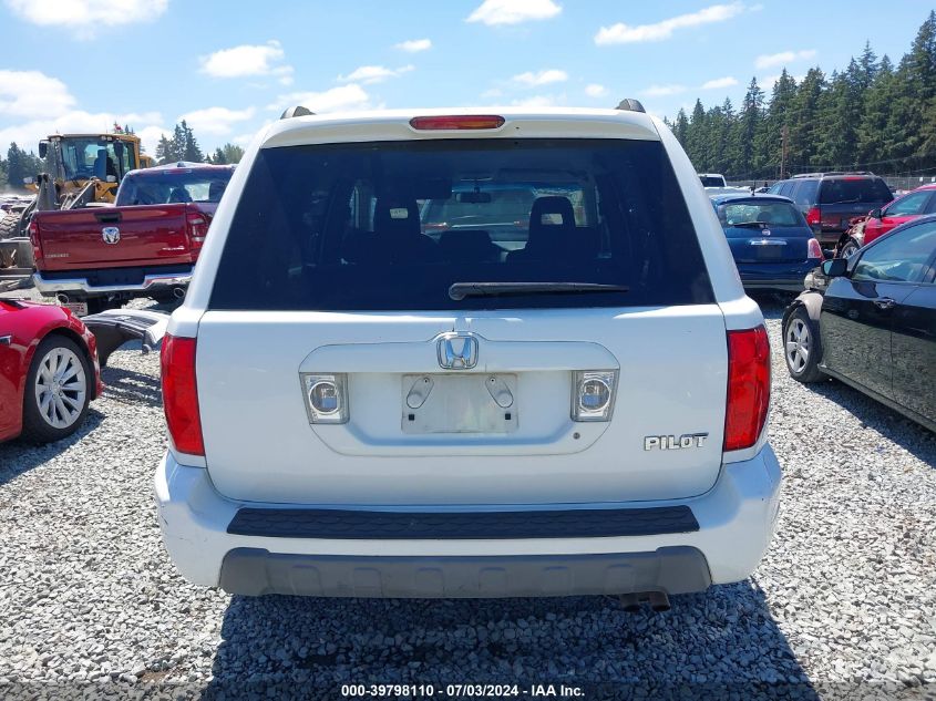 2003 Honda Pilot Ex VIN: 2HKYF18403H533522 Lot: 39798110