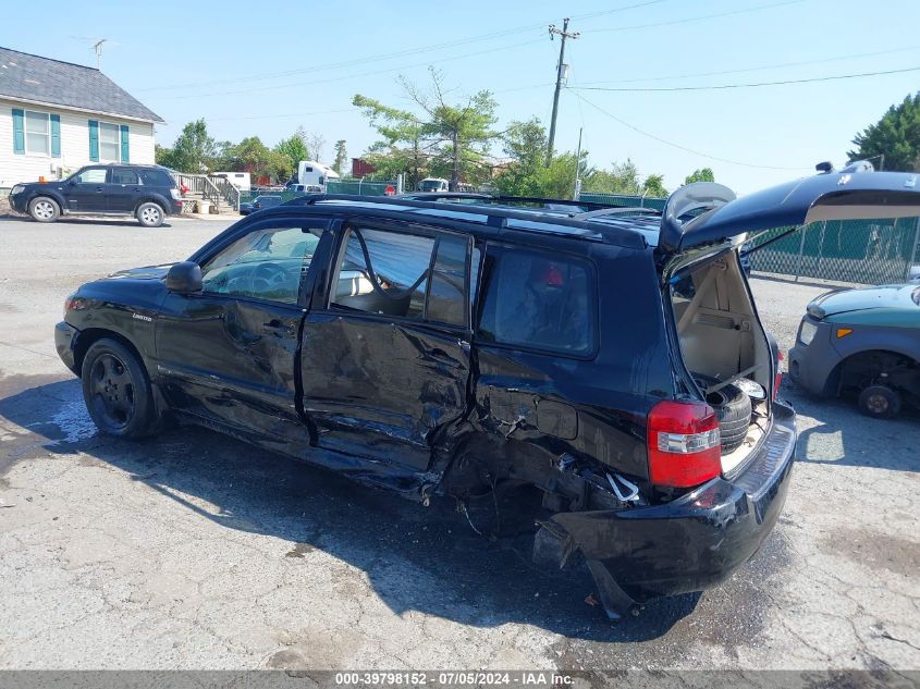 2004 Toyota Highlander Limited V6 VIN: JTEEP21A340042894 Lot: 39798152