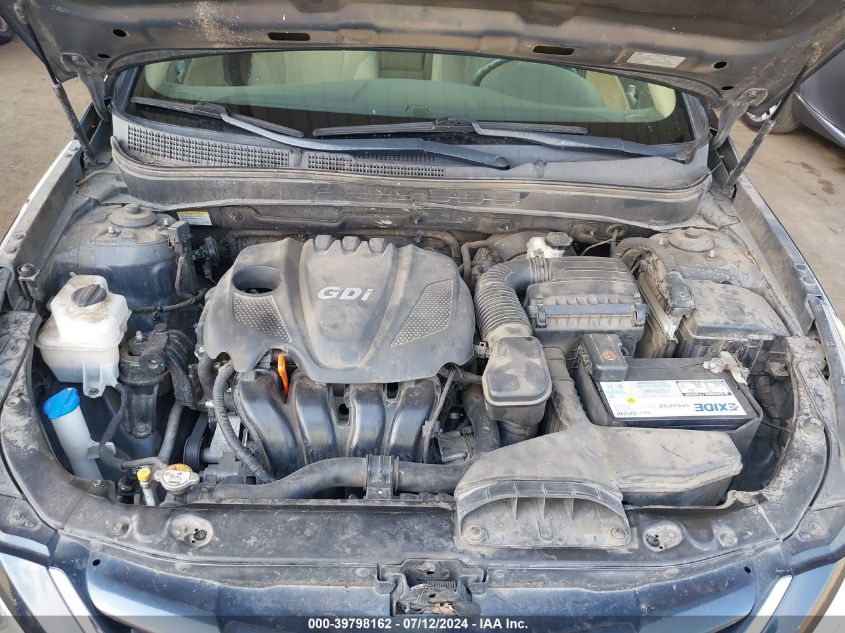 2013 Hyundai Sonata Gls VIN: 5NPEB4AC8DH565802 Lot: 39798162