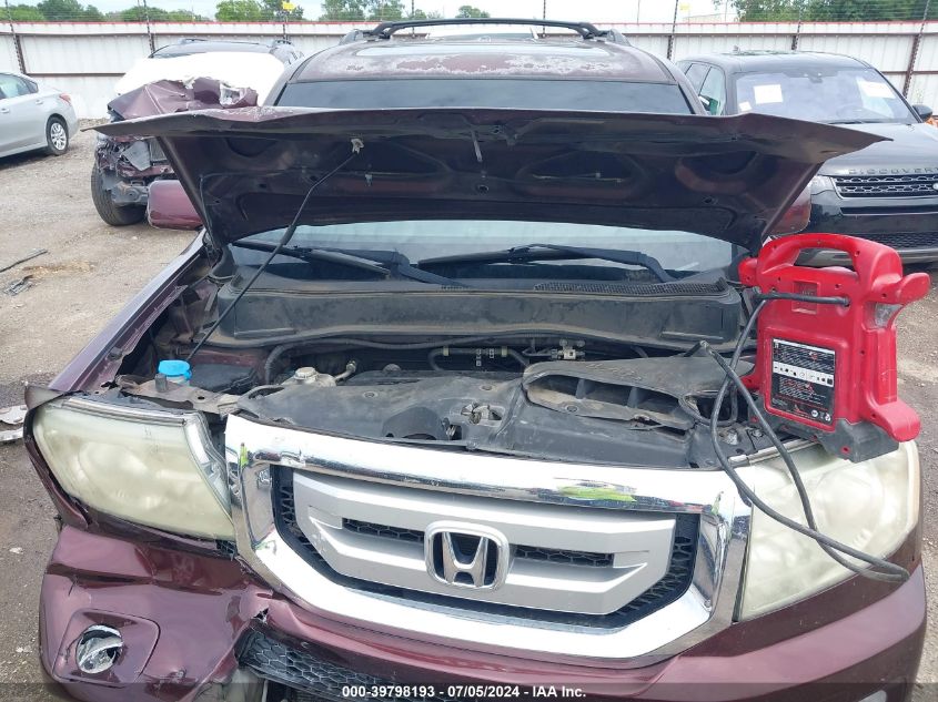 2011 Honda Pilot Touring VIN: 5FNYF4H94BB072559 Lot: 39798193