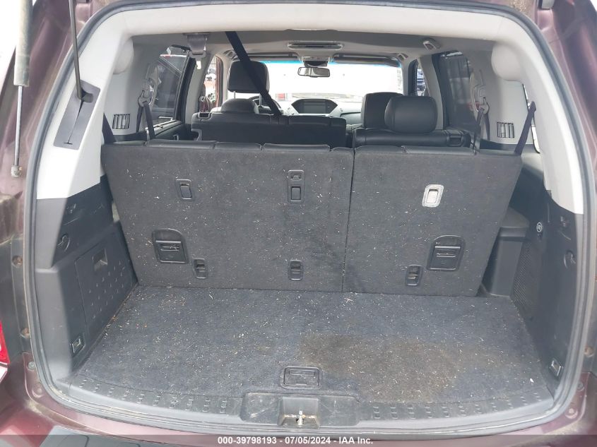 2011 Honda Pilot Touring VIN: 5FNYF4H94BB072559 Lot: 39798193