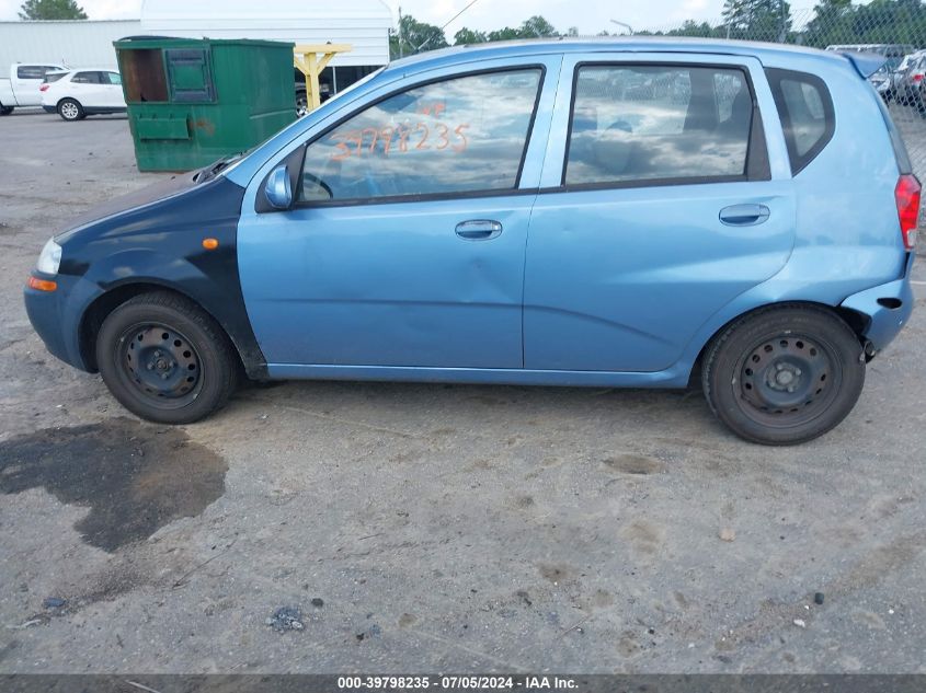 2004 Chevrolet Aveo Ls VIN: KL1TJ62624B259007 Lot: 39798235