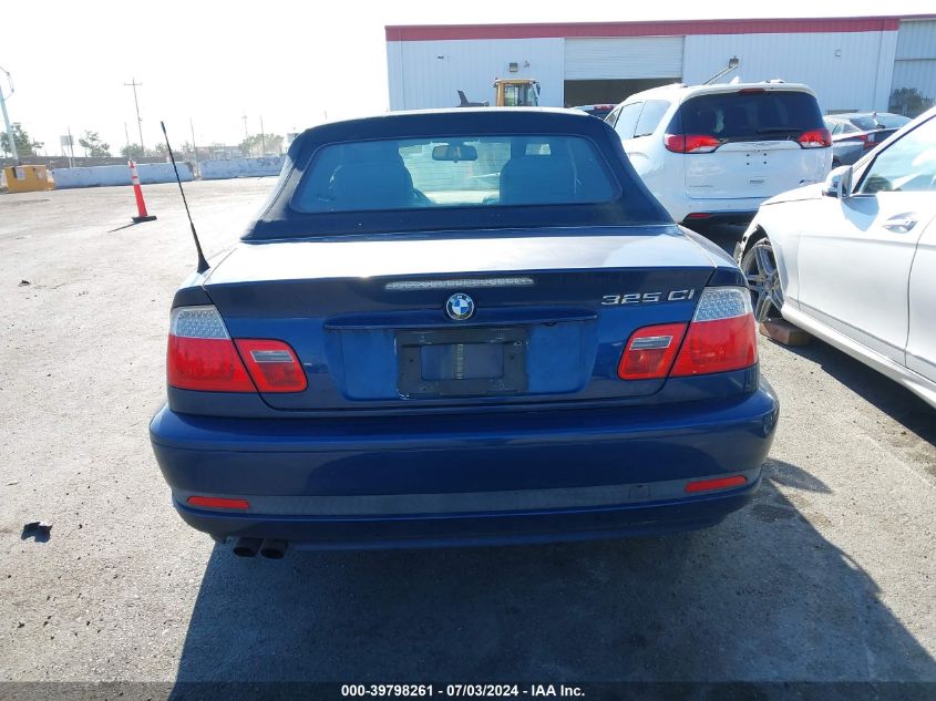 2005 BMW 325Ci Ci VIN: WBABW33445PL34258 Lot: 39798261
