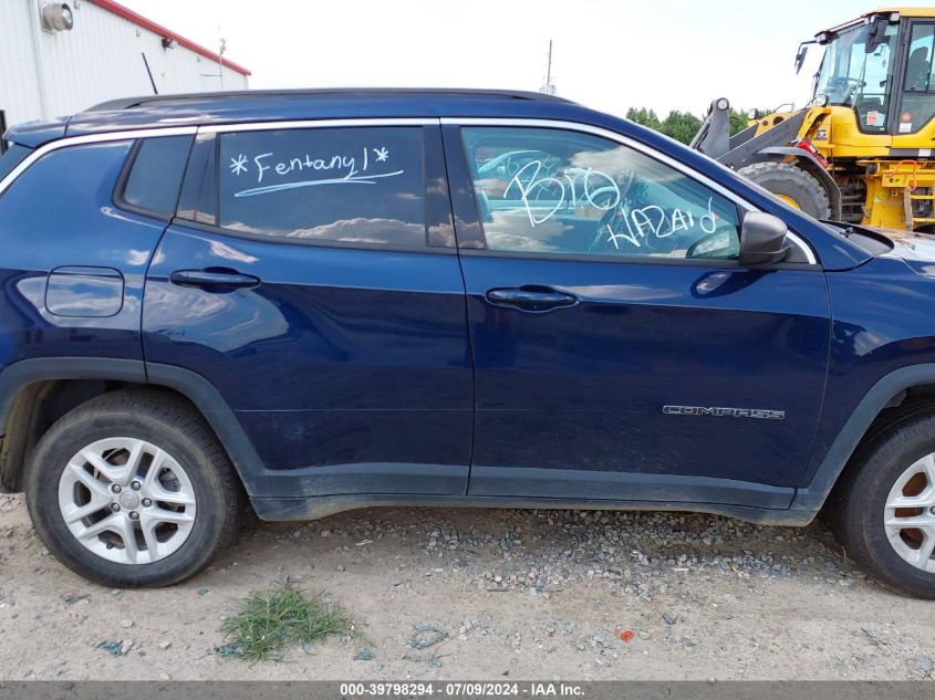 2019 Jeep Compass Sport Fwd VIN: 3C4NJCAB6KT763098 Lot: 39798294