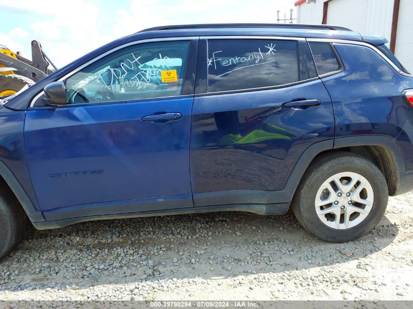 2019 Jeep Compass Sport Fwd VIN: 3C4NJCAB6KT763098 Lot: 39798294