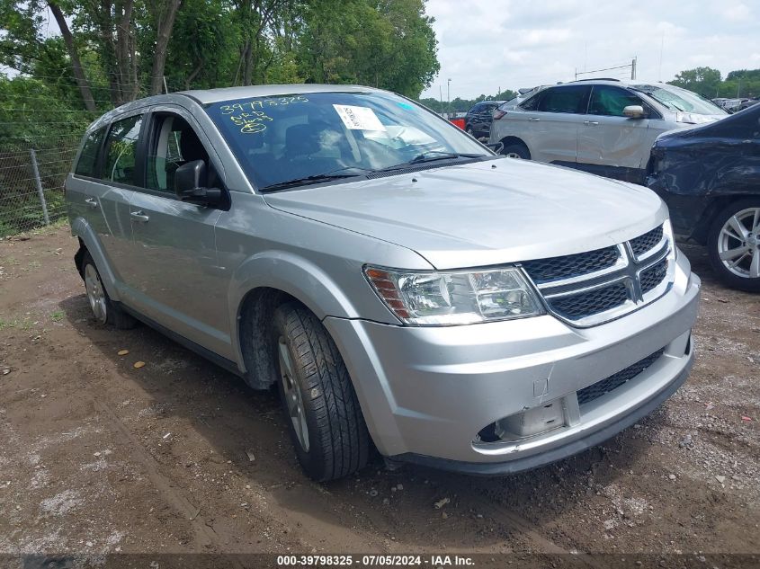 2013 Dodge Journey American Value Pkg VIN: 3C4PDCAB8DT509668 Lot: 39798325