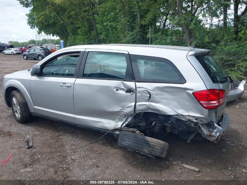 2013 Dodge Journey American Value Pkg VIN: 3C4PDCAB8DT509668 Lot: 39798325