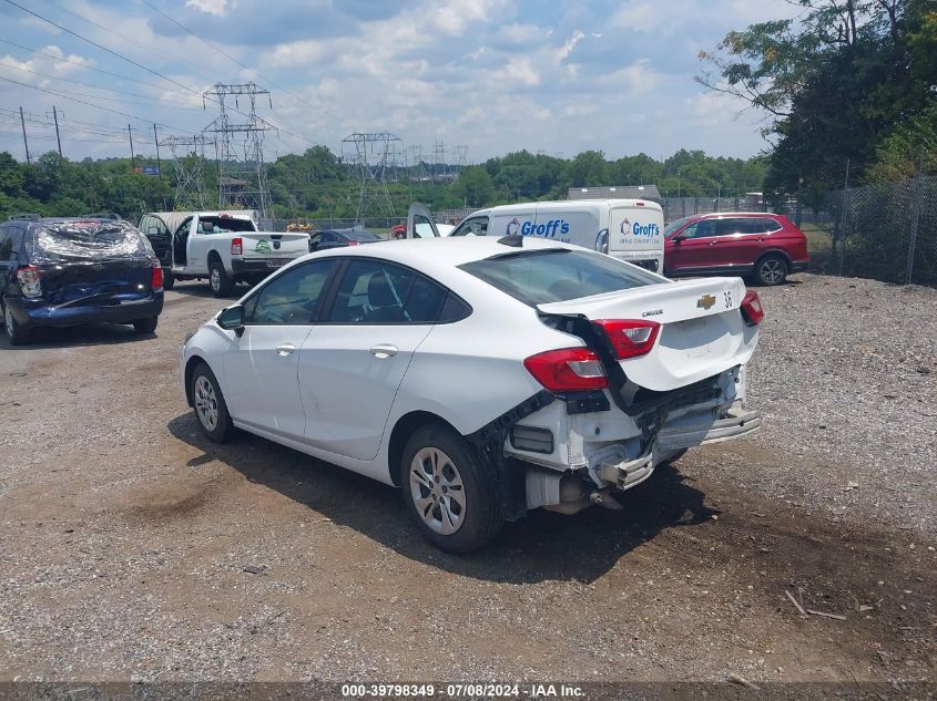 2019 Chevrolet Cruze Ls VIN: 1G1BC5SMXK7108416 Lot: 39798349