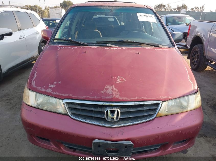 2002 Honda Odyssey Ex VIN: 2HKRL18682H501964 Lot: 39798368