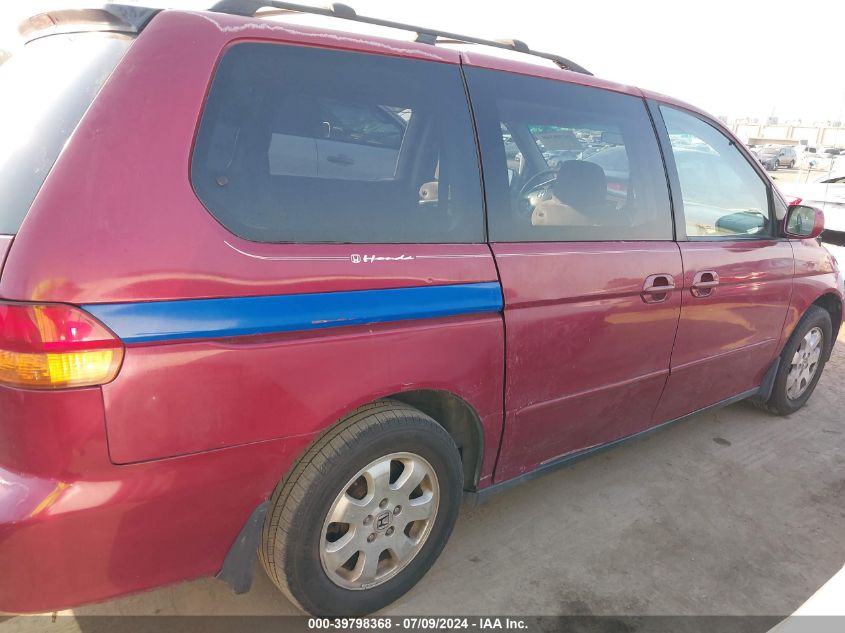 2002 Honda Odyssey Ex VIN: 2HKRL18682H501964 Lot: 39798368