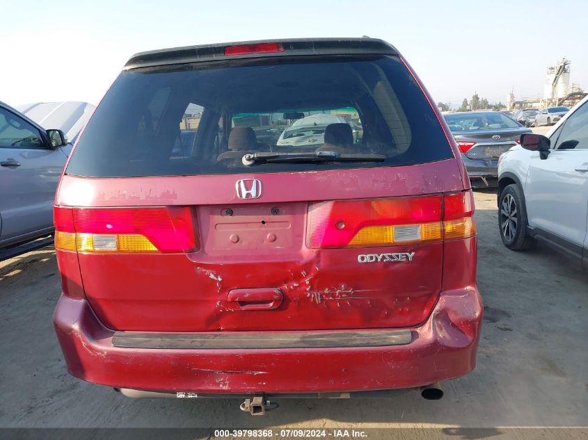 2002 Honda Odyssey Ex VIN: 2HKRL18682H501964 Lot: 39798368