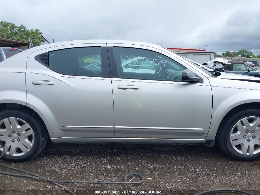 2012 Dodge Avenger Se VIN: 1C3CDZAG4CN269843 Lot: 39798429