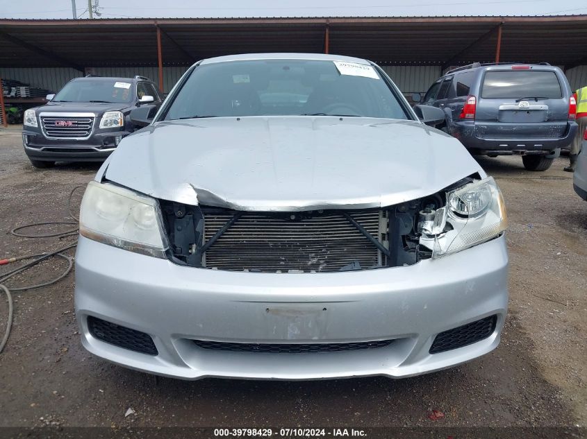 2012 Dodge Avenger Se VIN: 1C3CDZAG4CN269843 Lot: 39798429