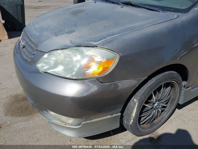 2003 Toyota Corolla S VIN: 1NXBR32E83Z114068 Lot: 39798438