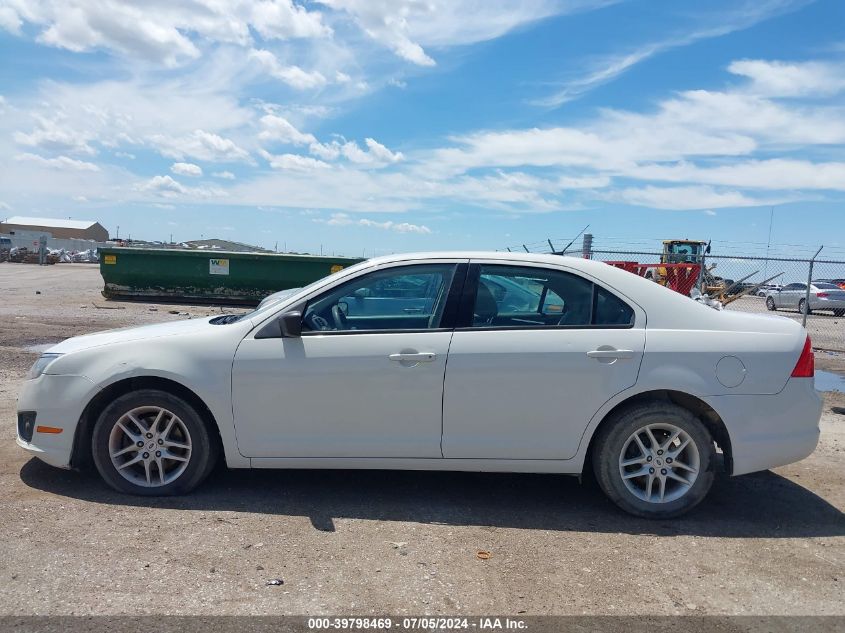 2010 Ford Fusion S VIN: 3FAHP0GA4AR220827 Lot: 39798469