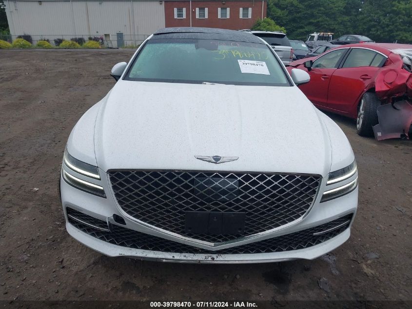 2021 Genesis G80 2.5T Awd VIN: KMTGB4SC0MU046435 Lot: 39798470