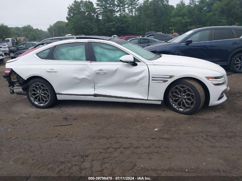 2021 Genesis G80 2.5T Awd VIN: KMTGB4SC0MU046435 Lot: 39798470