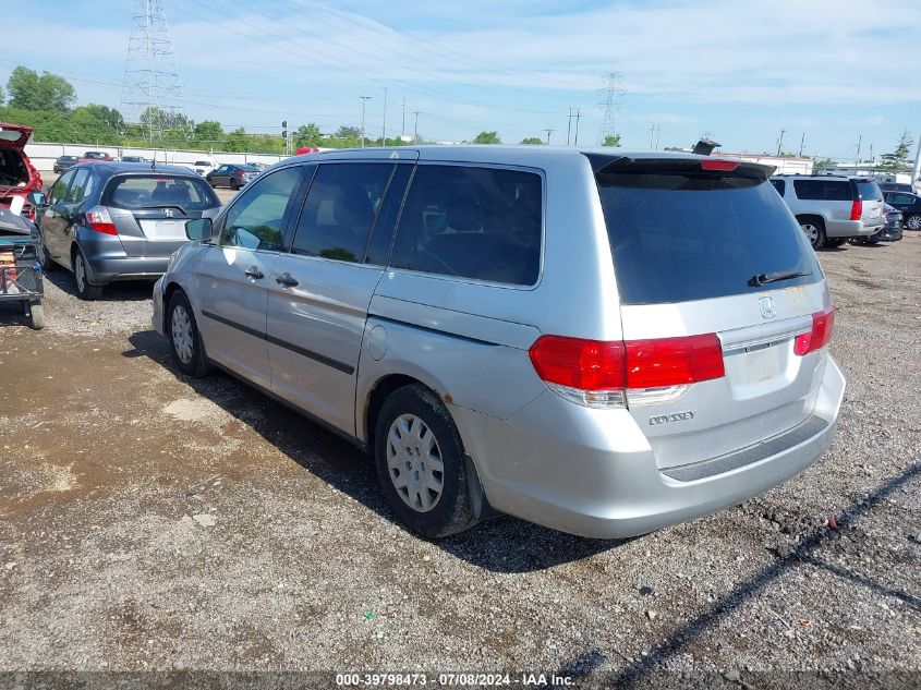 2010 Honda Odyssey Lx VIN: 5FNRL3H26AB027292 Lot: 39798473