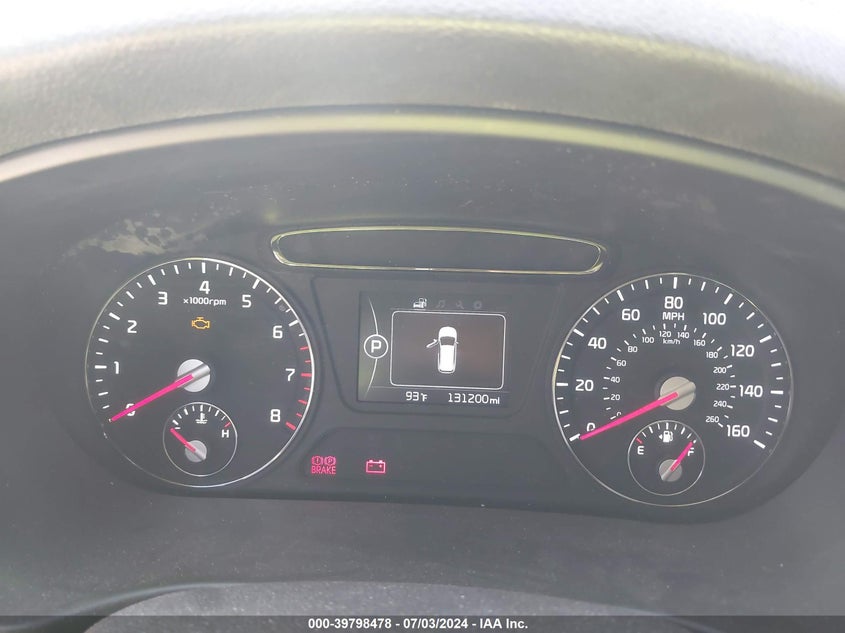 2017 Kia Sorento 2.4L Lx VIN: 5XYPG4A34HG193009 Lot: 39798478