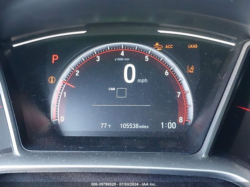 2020 Honda Civic Sport VIN: 19XFC2F89LE210215 Lot: 39798529