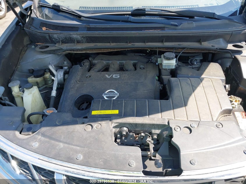 2011 Nissan Murano Sl VIN: JN8AZ1MU3BW058394 Lot: 39798538
