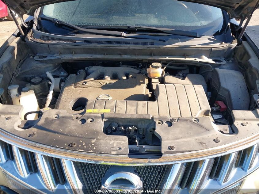 2009 Nissan Murano S/Sl VIN: JN8AZ18U19W103398 Lot: 39798583