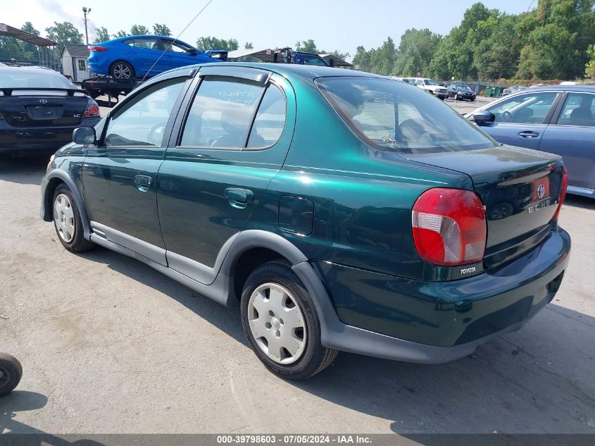 2000 Toyota Echo VIN: JTDBT1236Y0084222 Lot: 39798603