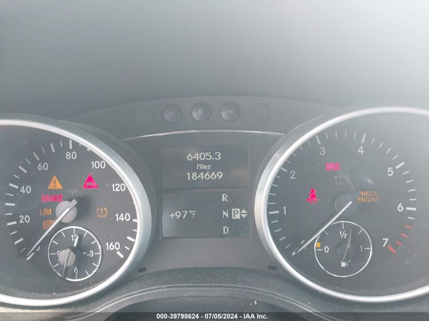 2011 Mercedes-Benz Ml 350 4Matic VIN: 4JGBB8GBXBA694083 Lot: 39798624