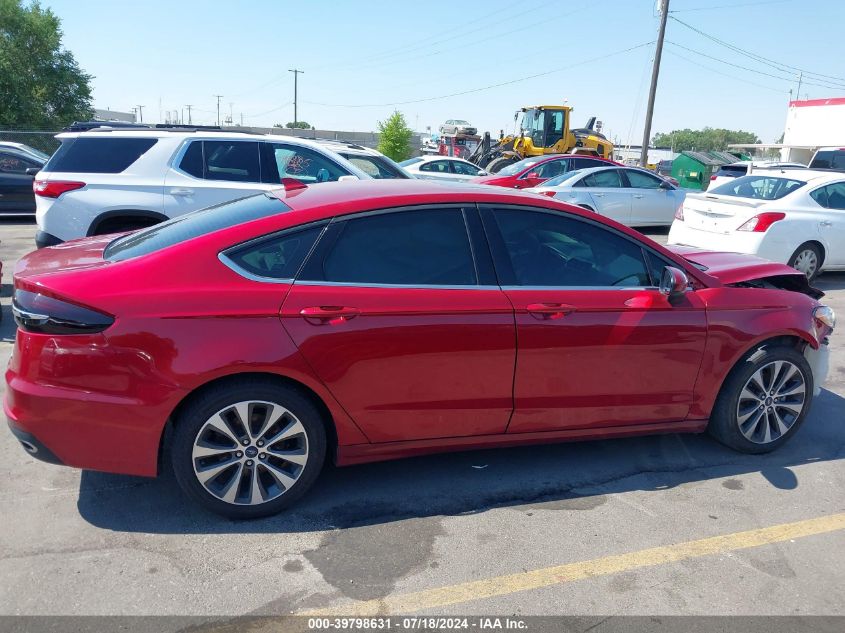 2019 Ford Fusion Se VIN: 3FA6P0T93KR232150 Lot: 39798631