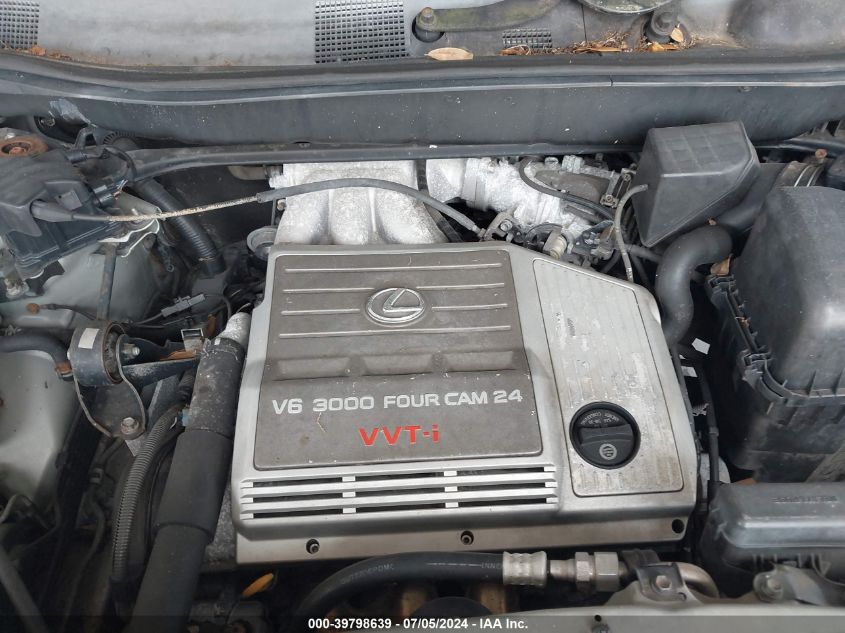 2000 Lexus Rx 300 VIN: JT6GF10U6Y0060082 Lot: 39798639