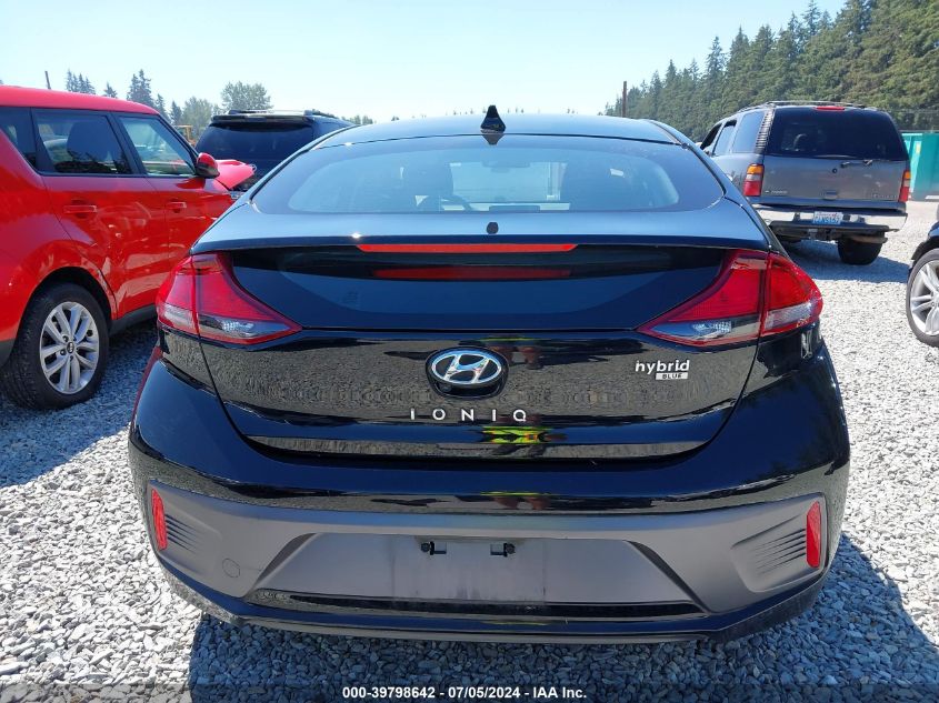 2022 Hyundai Ioniq Hybrid Blue VIN: KMHC65LC7NU270482 Lot: 39798642