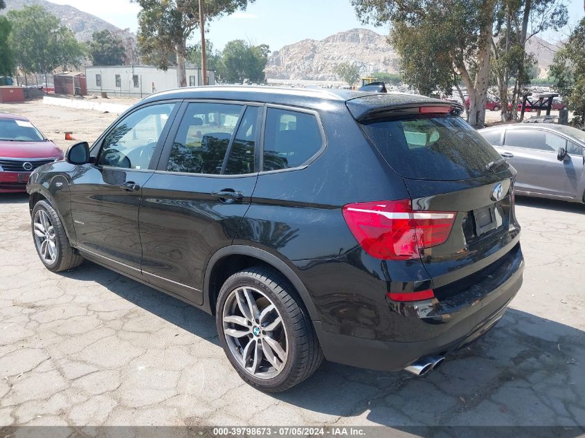 2017 BMW X3 Sdrive28I VIN: 5UXWZ7C51H0U46622 Lot: 39798673