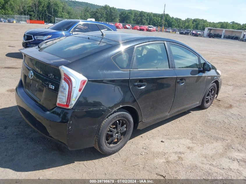 2012 Toyota Prius Two VIN: JTDKN3DU4C5467678 Lot: 39798678