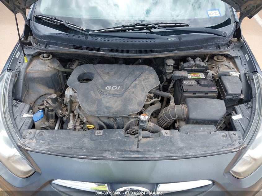 2012 Hyundai Accent Gls/Gs VIN: KMHCT4AE4CU229828 Lot: 39798680