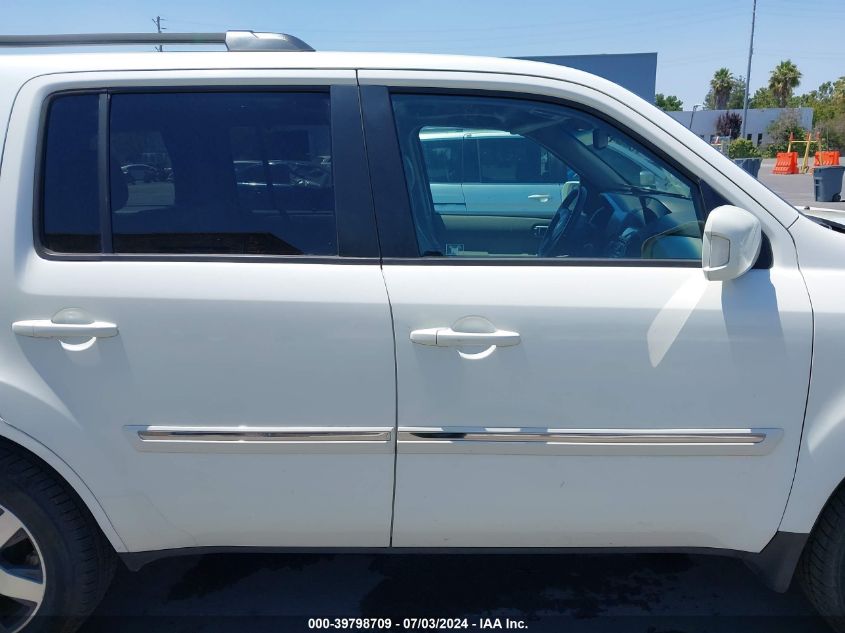 2012 Honda Pilot Touring VIN: 5FNYF4H92CB056054 Lot: 39798709