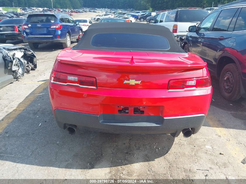 2014 CHEVROLET CAMARO LT - 2G1FB3D3XE9317042