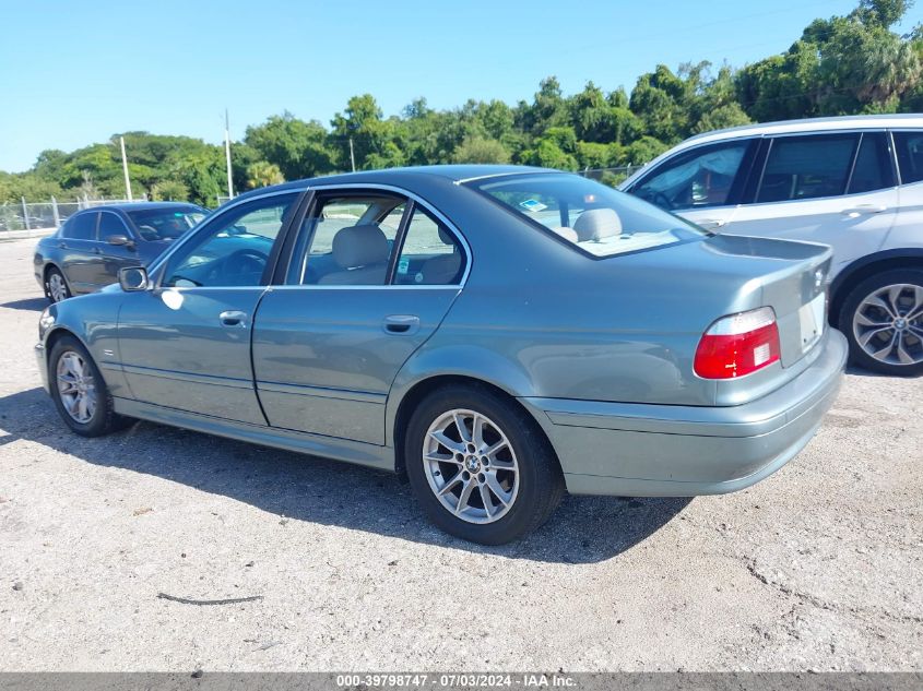 2003 BMW 525 I Automatic VIN: WBADT43463G027999 Lot: 39798747