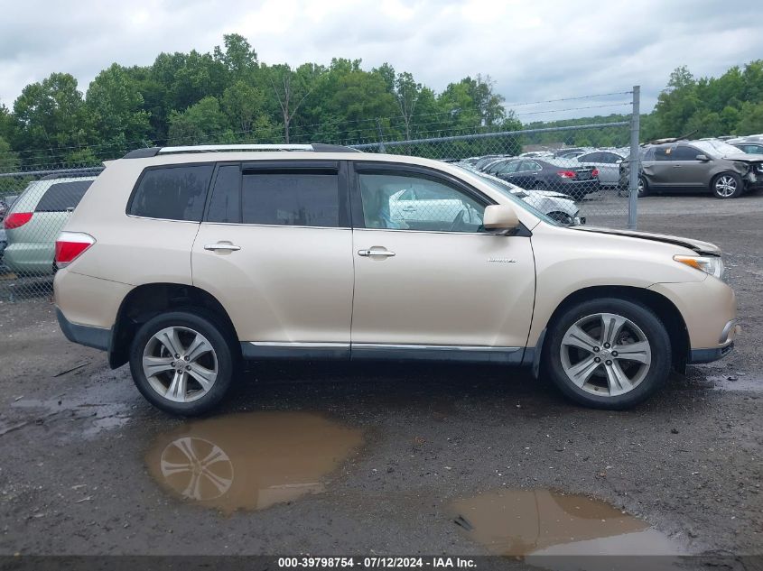 2012 Toyota Highlander Limited V6 VIN: 5TDDK3EH0CS122502 Lot: 39798754