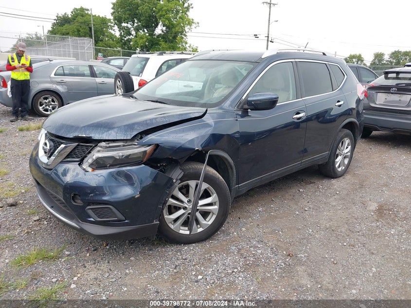 2016 NISSAN ROGUE SV - KNMAT2MV5GP693520